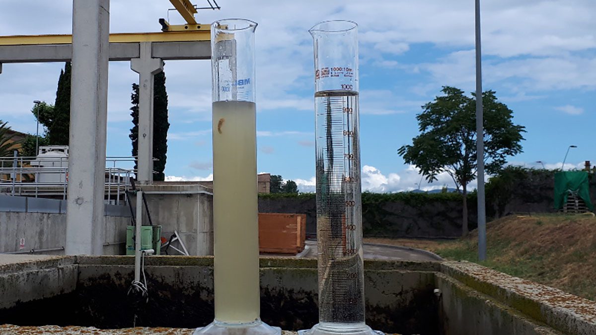 L'aigua, quan arriba a la depuradora i quan en surt