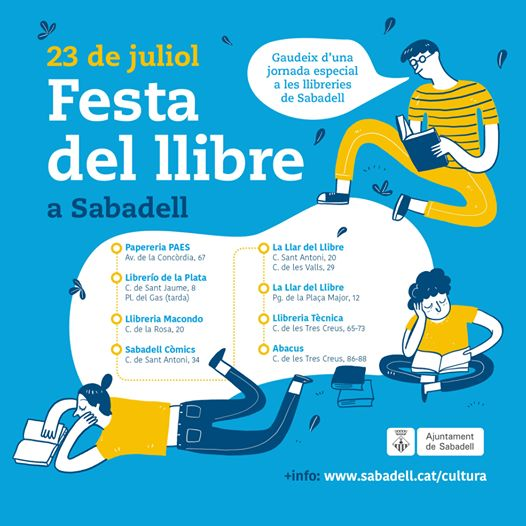 El cartell d'actes pel Dia del llibre i la rosa