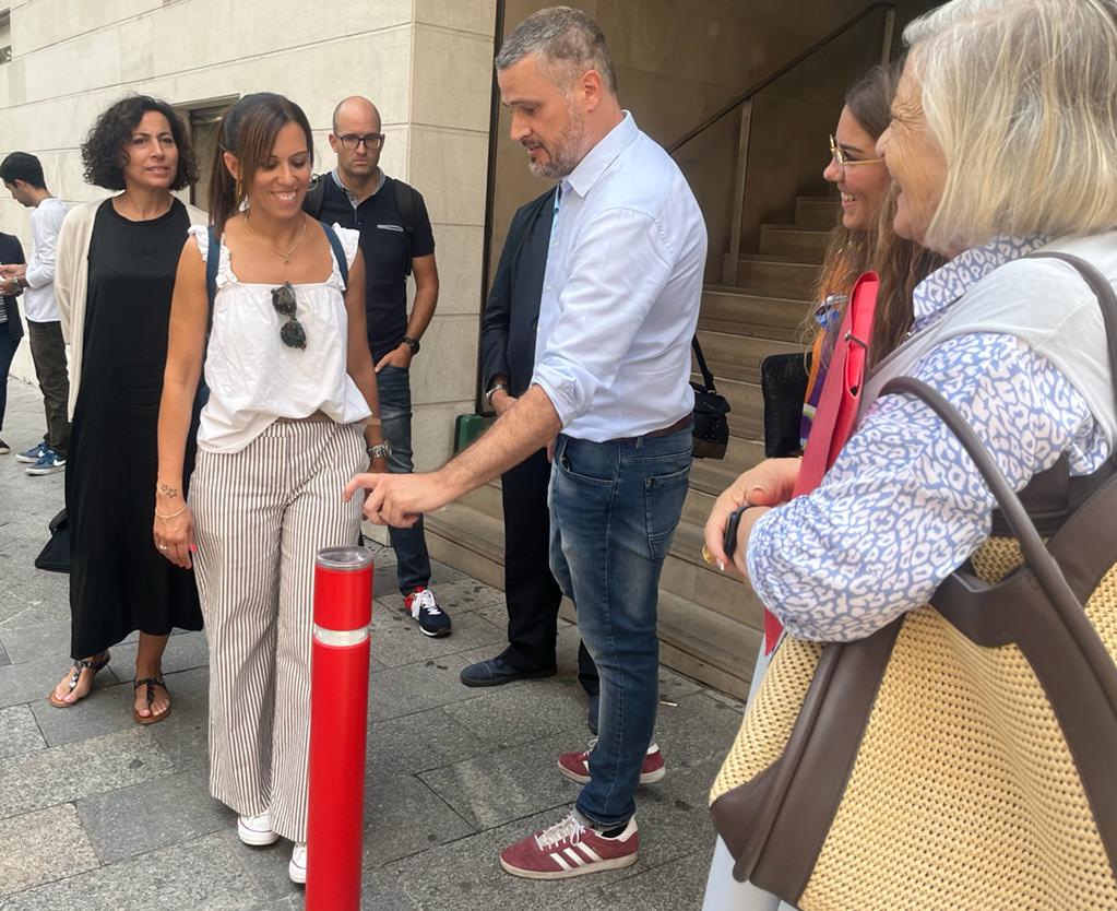 Les pilones es deformen amb els cops per evitar accidents