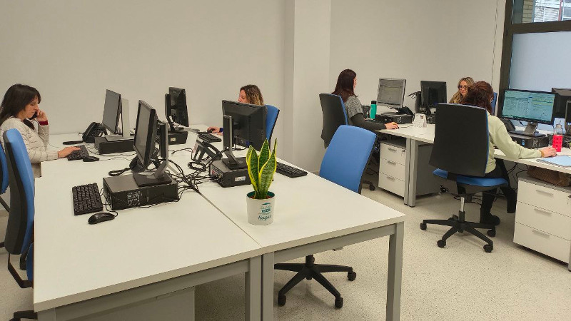 Treballadores del nou centre